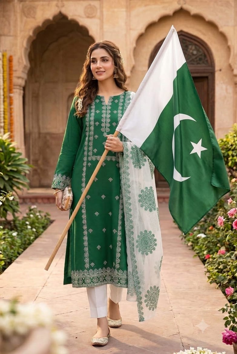 14 August Premium Pakistani Independence Day Dress