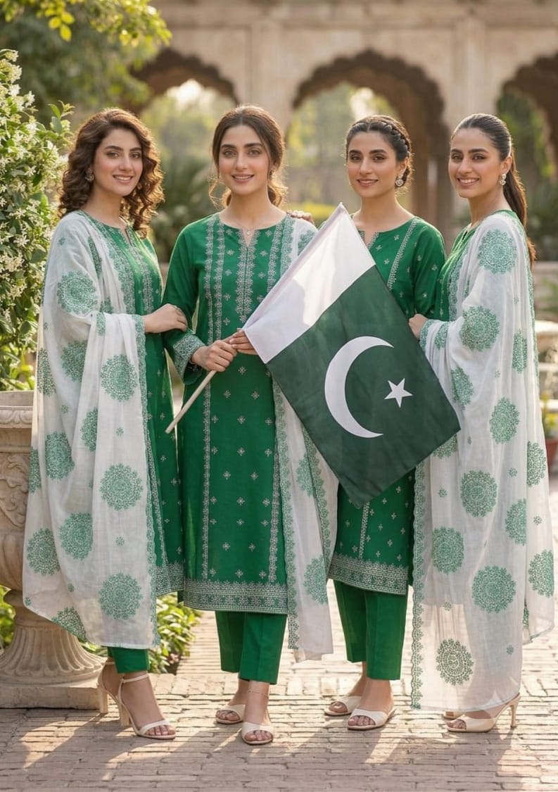 14 August Premium Pakistani Independence Day Dress