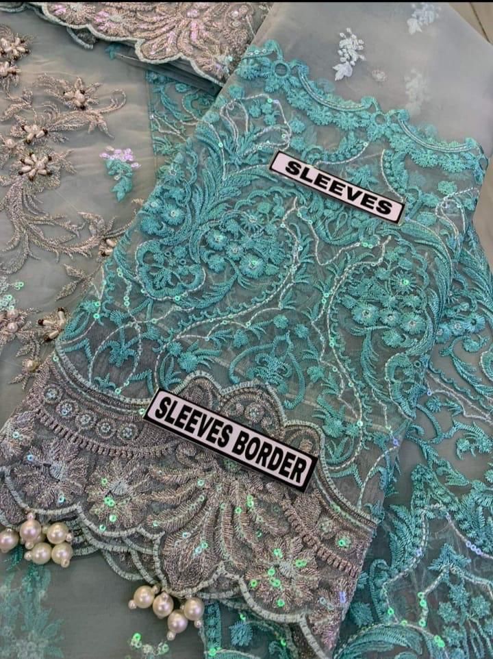 Luxury Embroidered Chiffon 3-Piece Suit – Party & Wedding Wear