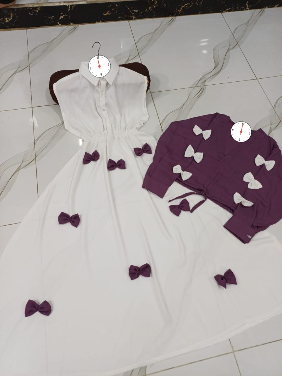 🌸 Elegant Bow Maxi Dress | Premium Korean Style 🌸