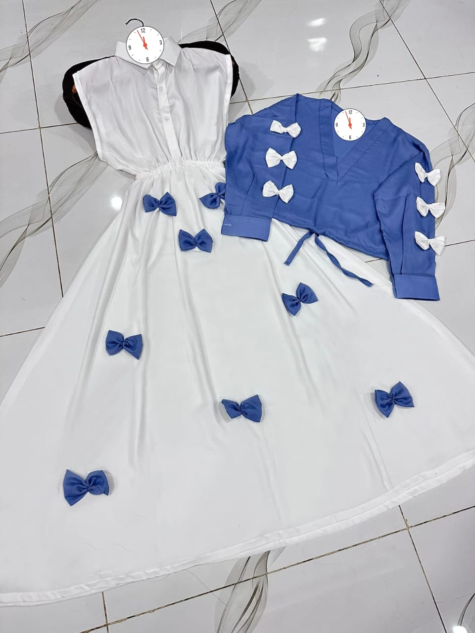🌸 Elegant Bow Maxi Dress | Premium Korean Style 🌸